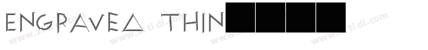 Engraved Thin字体转换